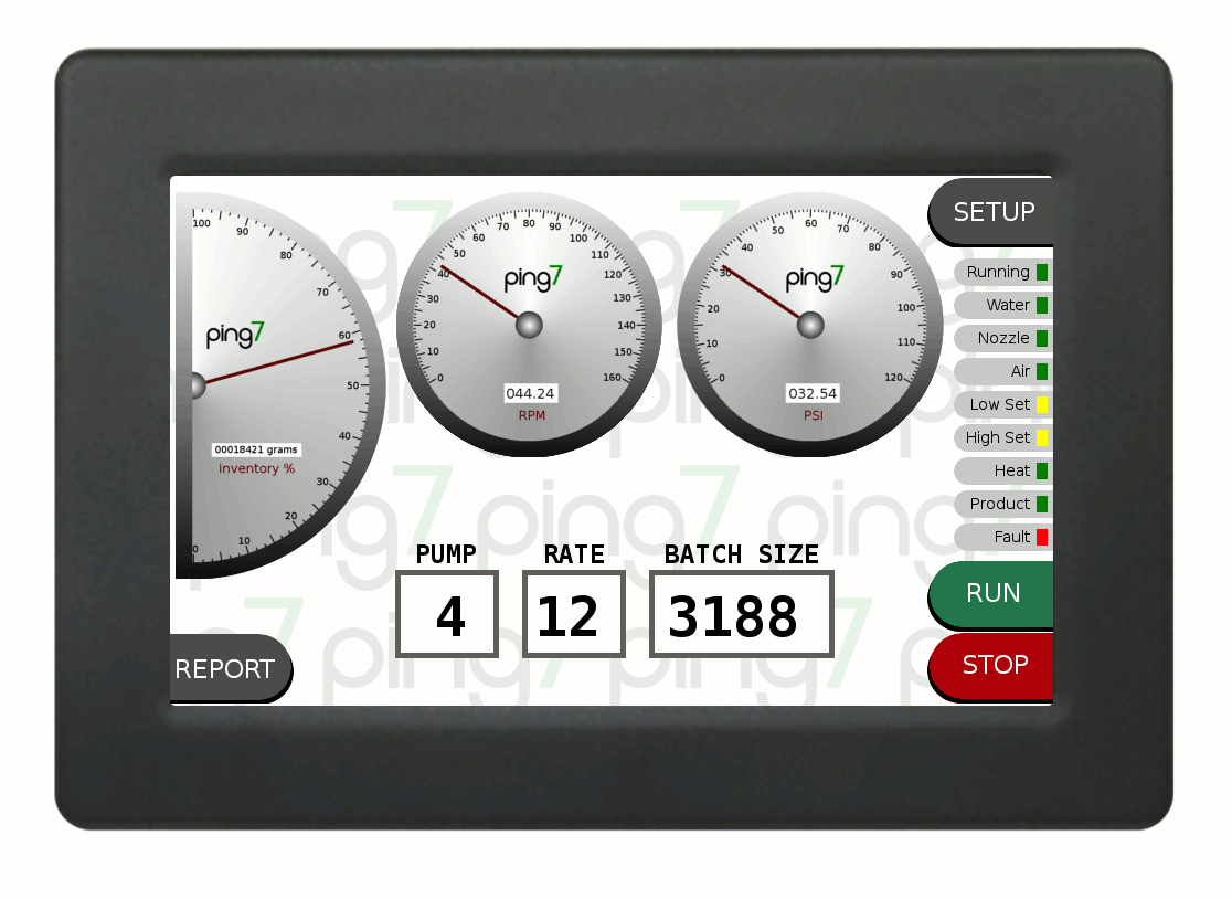 Ping7 Modbus Touchscreen